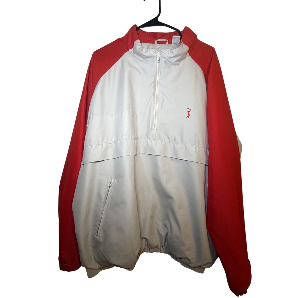 PGA TOUR ORIGINALS MENS 1/4 ZIP Long PULLOVER GOLF JACKET 2XL